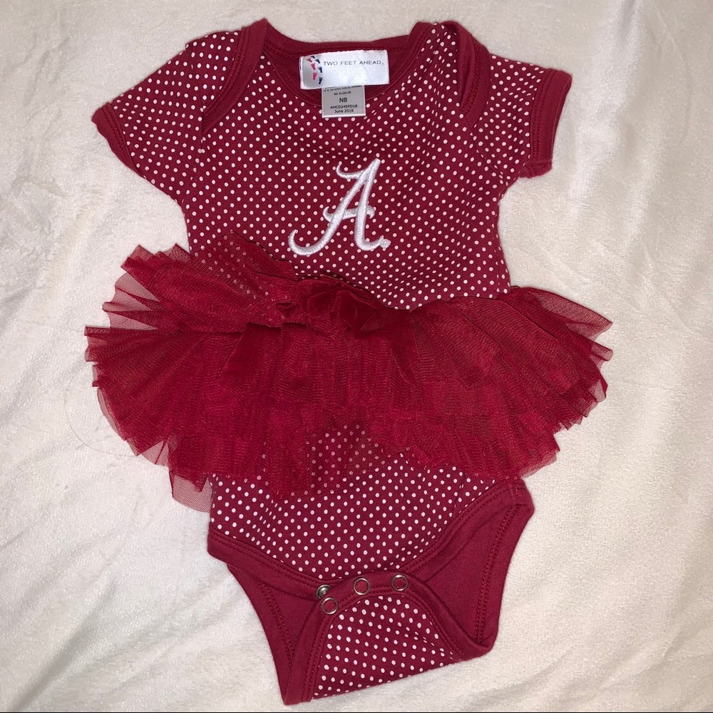 SOLD Crimson Tide ruffle onesie